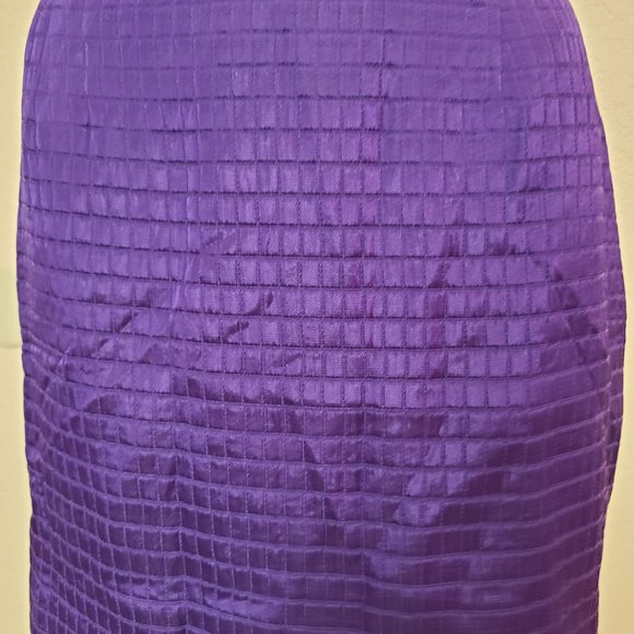 Auth NEW 1996 VERSACE PURPLE MINI SKIRT 42 IT small S size 4 - 6 - Picture 4 of 5